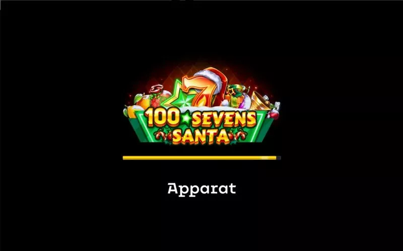 100 Sevens Santa Apparat Gaming Slot Introduction Screen
