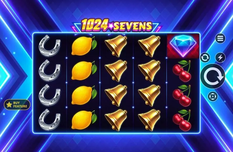 1024 Sevens Apparat Gaming Slot Main Screen Reels