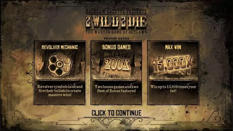 2 Wild 2 Die Hacksaw Gaming Slot Info and Rules