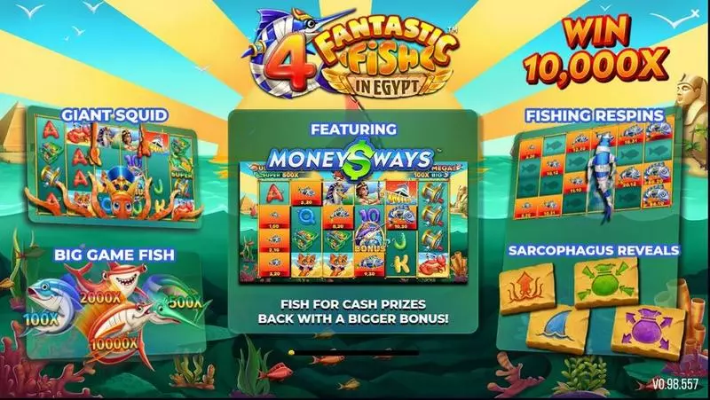 4 Fantastic Fish In Egypt 4ThePlayer Slot Info and Rules