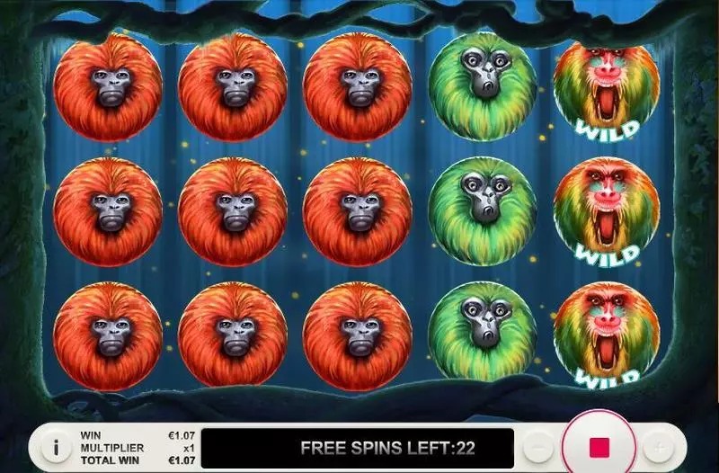 7 Monkeys Topgame Slot Main Screen Reels