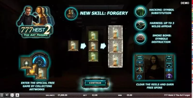 777 Heist 2 The Art Forgery Red Rake Gaming Slot Info and Rules