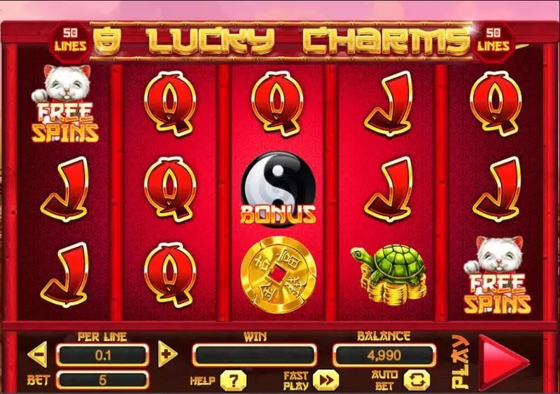 8 Lucky Charms Spinomenal Slot Introduction Screen
