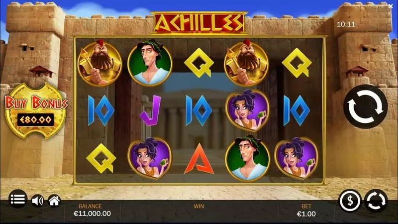 Achilles Jelly Entertainment Slot Main Screen Reels