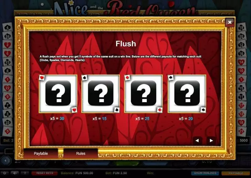Alice and the Red Queen 1x2 Gaming Slot Bonus 1