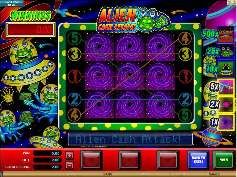 Alien Cash Attack Microgaming Slot Bonus 1