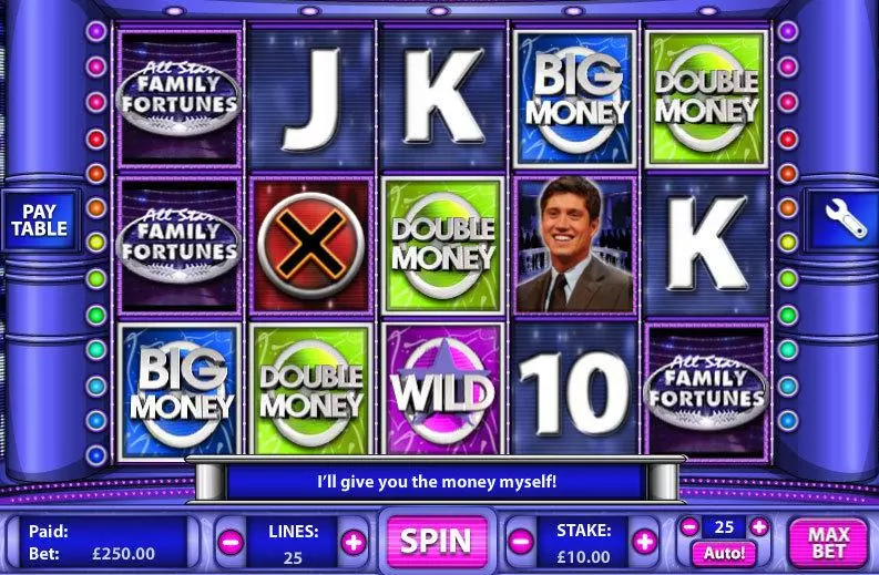 All Star Family Fortunes Hatimo Slot Main Screen Reels