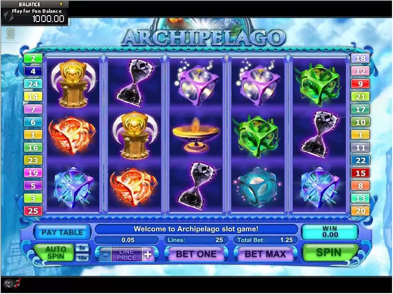 Archipelago GamesOS Slot Main Screen Reels