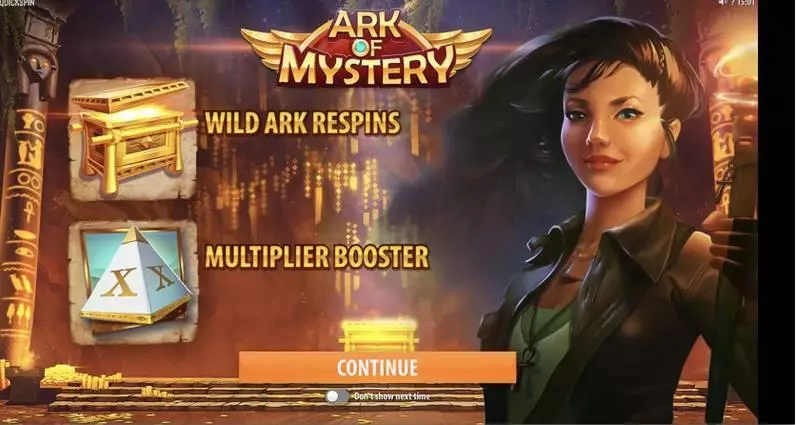 Ark of Mystery Quickspin Slot Info and Rules