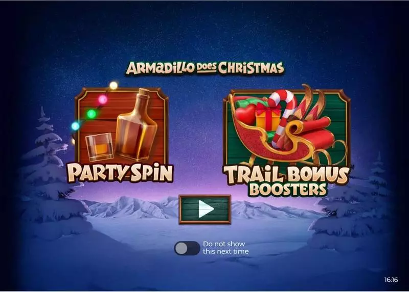 Armadillo Does Christmas 2023 Armadillo Studios Slot Introduction Screen