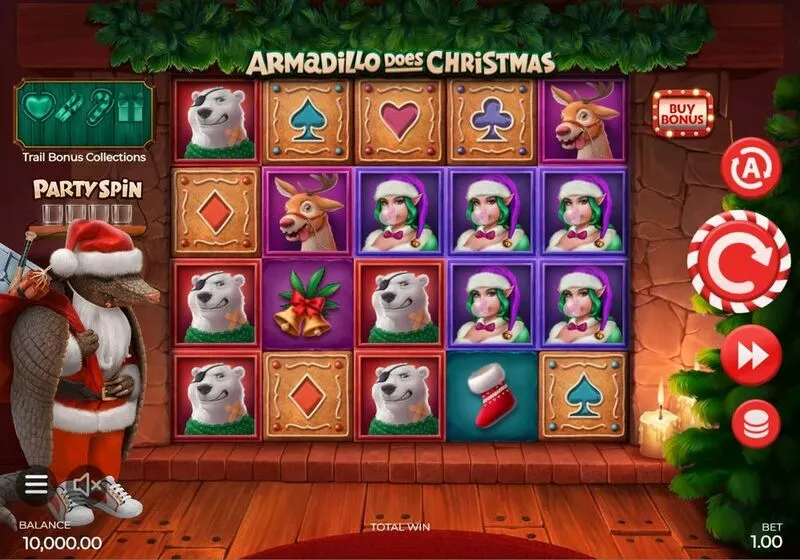 Armadillo Does Christmas 2024 Armadillo Studios Slot Main Screen Reels