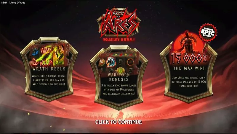 Army Of Ares Hacksaw Gaming Slot Info and Rules