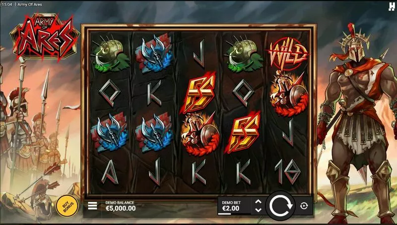 Army Of Ares Hacksaw Gaming Slot Main Screen Reels