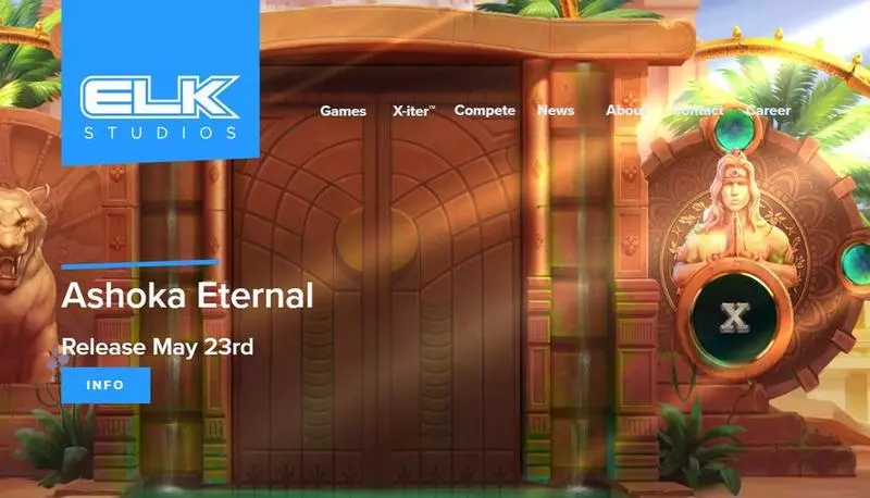 Ashoka Eternal Elk Studios Slot Introduction Screen