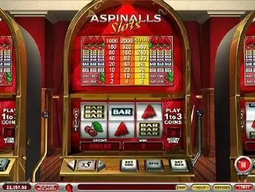 Aspinalls PlayTech Slot Main Screen Reels