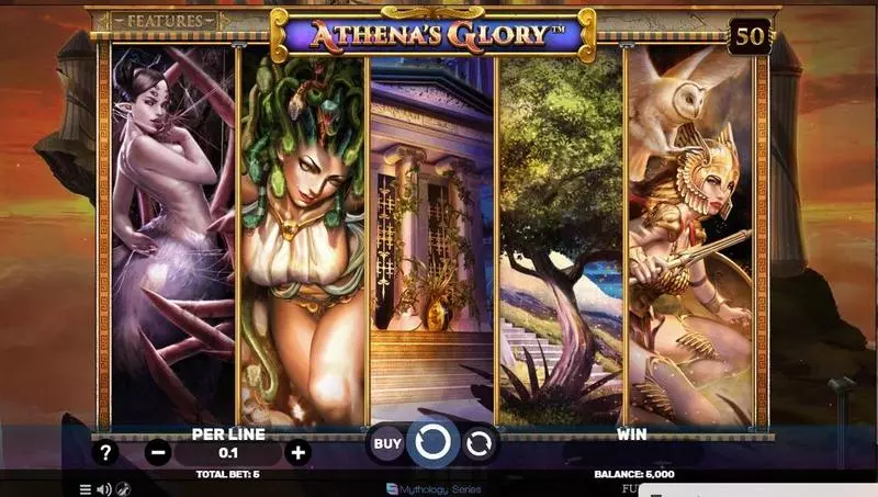 Athena's Glory Spinomenal Slot Main Screen Reels
