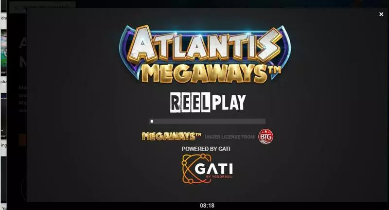 Atlantis Megaways ReelPlay Slot Introduction Screen