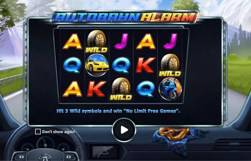 Autobahn Aalarm Apparat Gaming Slot Introduction Screen