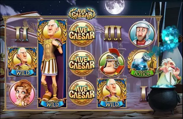 Ave Caesar Leander Games Slot Main Screen Reels