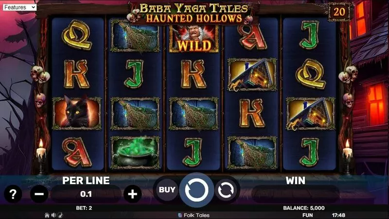 Baba Yaga Tales – Haunted Hollows Spinomenal Slot Main Screen Reels