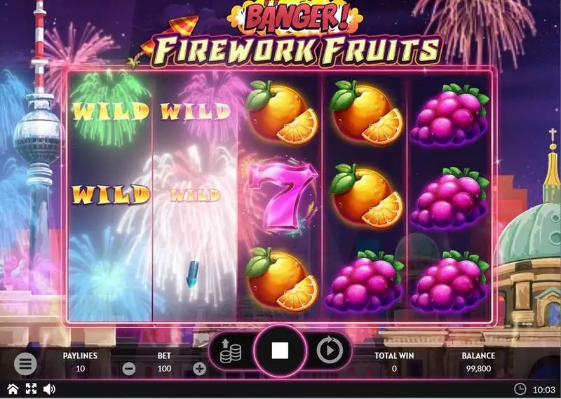 Banger! Firework Fruits Apparat Gaming Slot Winning Screenshot