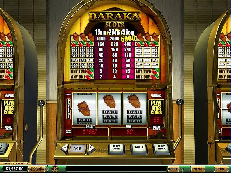 Baraka PlayTech Slot Main Screen Reels