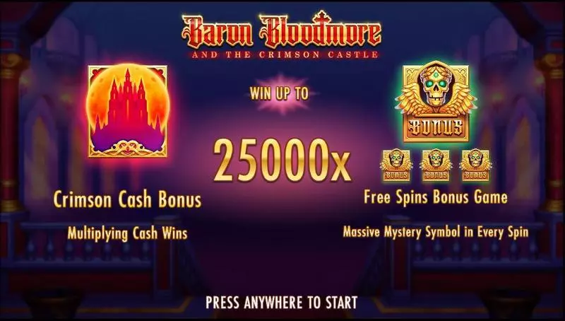 Baron Bloodmore and the Crimson Castle Thunderkick Slot Info and Rules