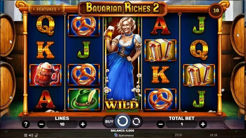 Bavarian Riches 2 Spinomenal Slot Main Screen Reels