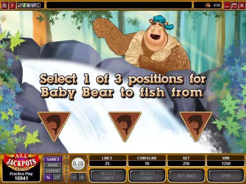 Bearly Fishing Microgaming Slot Bonus 1