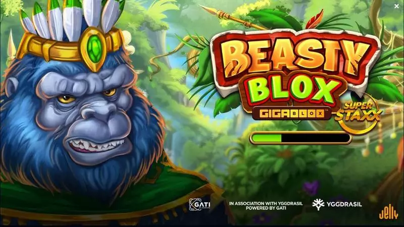 Beasty Blox GigaBlox Jelly Entertainment Slot Introduction Screen