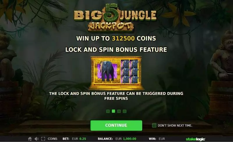Big 5 Jungle Jackpot StakeLogic Slot Info and Rules
