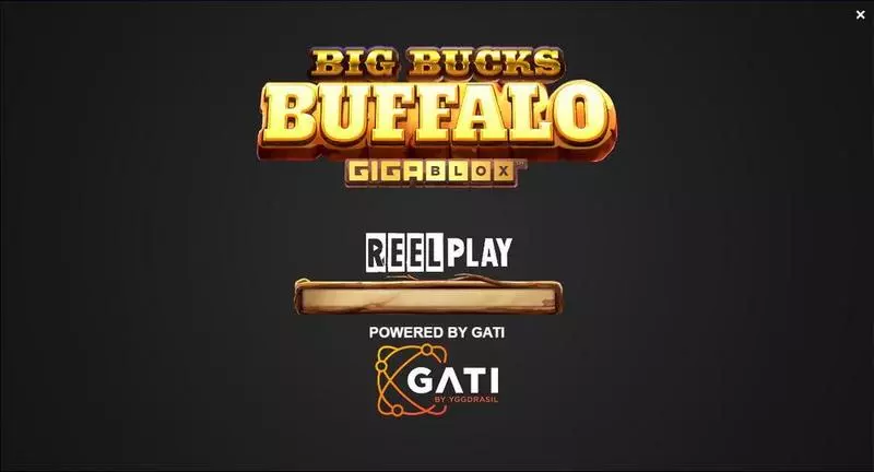Big Bucks Buffalo GigaBlox ReelPlay Slot Introduction Screen