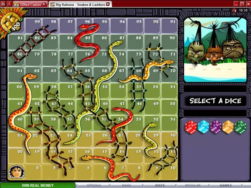 Big Kahuna - Snakes and Ladders Microgaming Slot Bonus 1