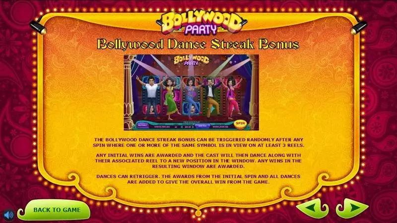 Bollywood Party Sigma Gaming Slot Info and Rules