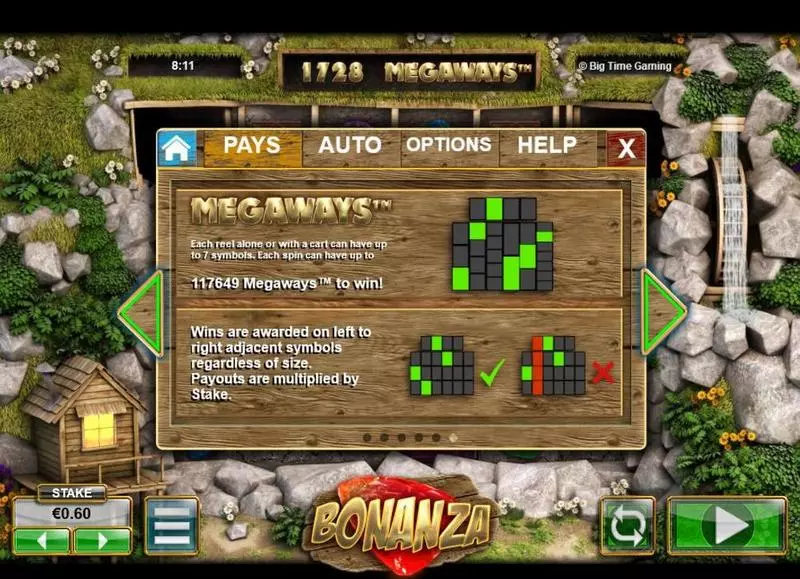 Bonanza Megaways Big Time Gaming Slot Info and Rules