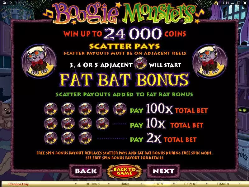 Boogie Monsters Microgaming Slot Info and Rules