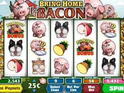 Bring Home The Bacon Parlay Slot Main Screen Reels