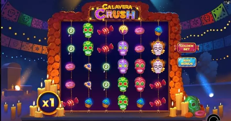 Calavera Crush Yggdrasil Slot Main Screen Reels