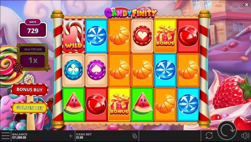 Candyfinity Yggdrasil Slot Main Screen Reels
