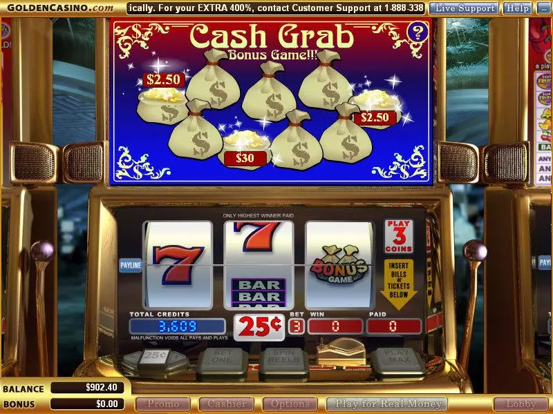 Cash Grab WGS Technology Slot Bonus 1