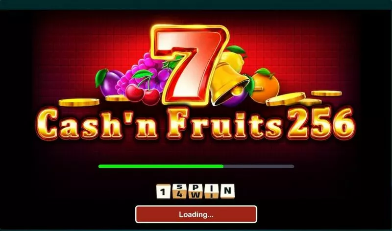 Cash'n Fruits 256 1Spin4Win Slot Introduction Screen