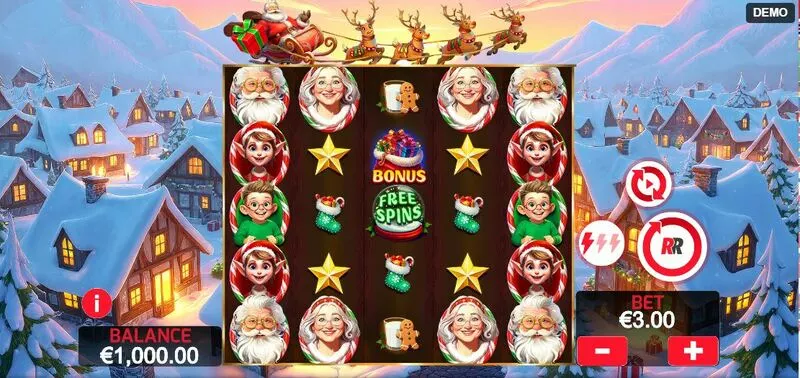 Christmas Wins 2 Red Rake Gaming Slot Main Screen Reels