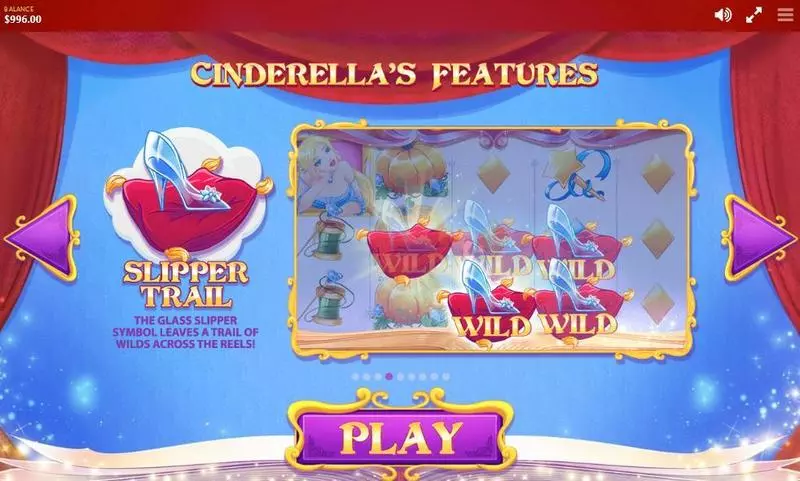 Cinderella Red Tiger Gaming Slot Info and Rules