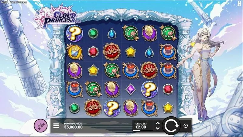 Cloud Princess Hacksaw Gaming Slot Main Screen Reels