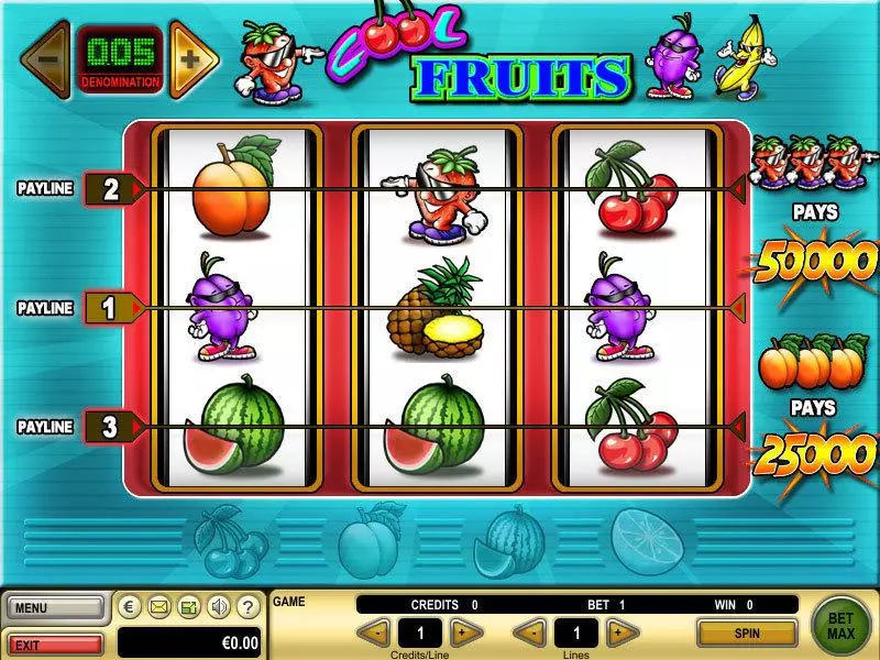 Cool Fruits GTECH Slot Main Screen Reels