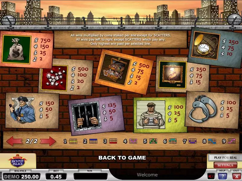 Cops n Robbers Play'n GO Slot Info and Rules