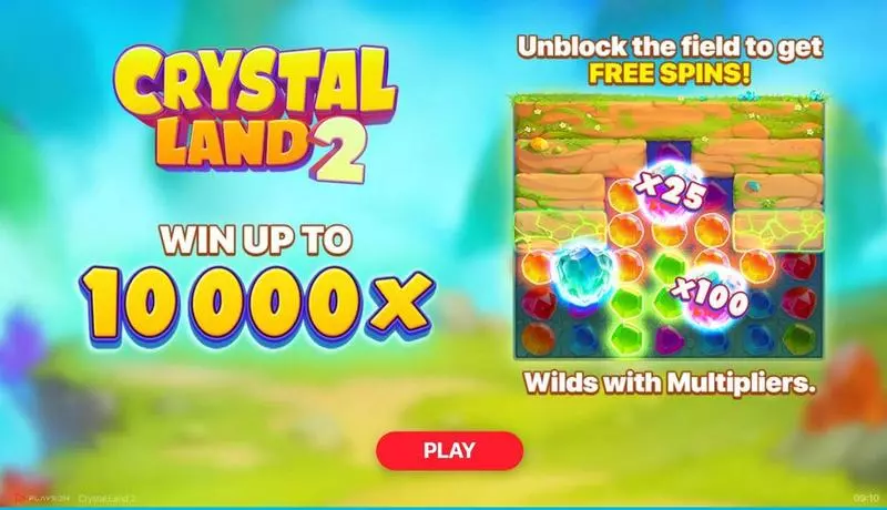 Crystal Land 2 Playson Slot Introduction Screen