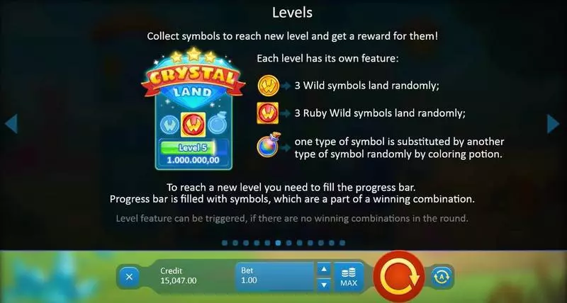 Crystal Land Playson Slot Bonus 1