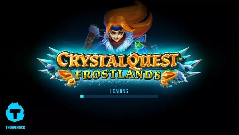Crystal Quest: Frostlands Thunderkick Slot Logo