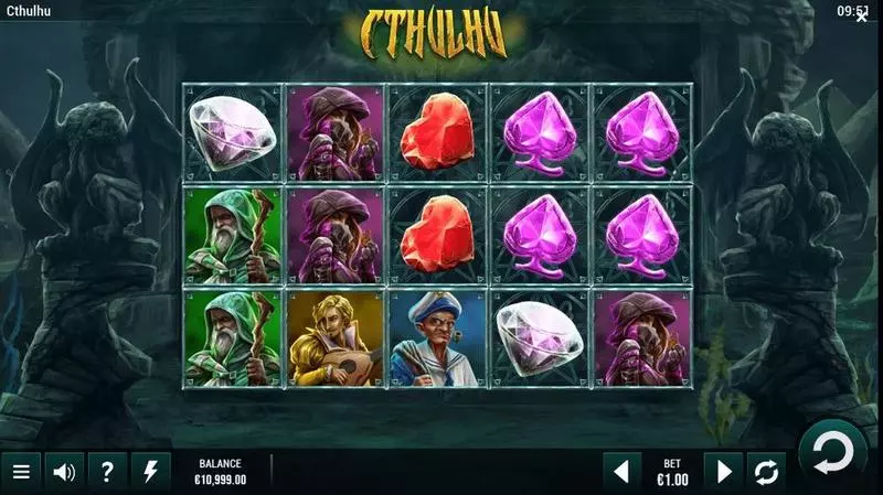 Cthulhu G.games Slot Main Screen Reels